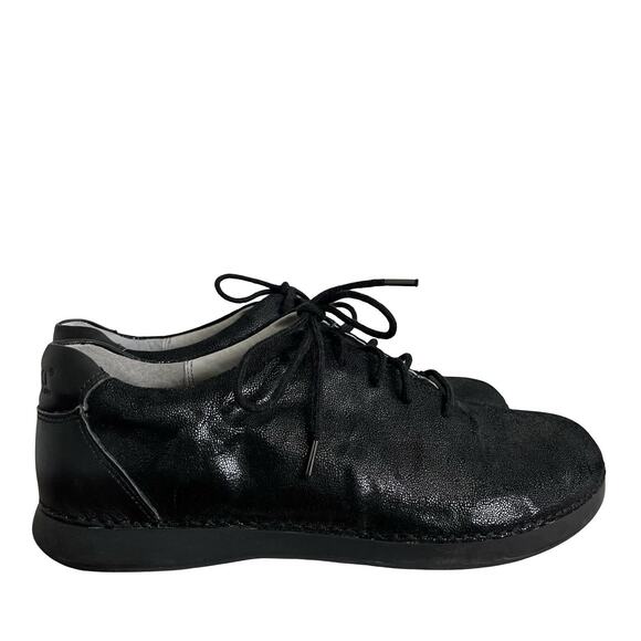 Alegria Womens Essence Licorice Soft Serve Lace Up Sneakers EU 41 US 8 Black NEW - Picture 1 of 10
